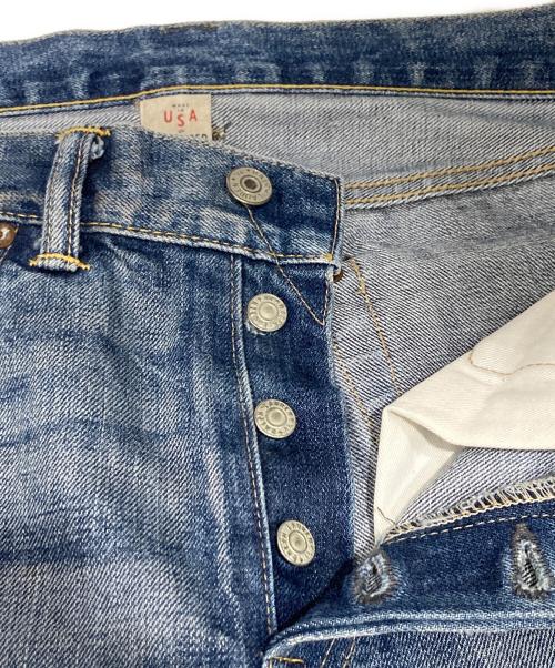 RRL（ダブルアールエル）RRL (ダブルアールエル) デニムパンツ / SLIM FIT ダメージ デニムパンツ インディゴ サイズ:W31×L32の古着・服飾アイテム