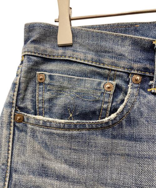 RRL（ダブルアールエル）RRL (ダブルアールエル) デニムパンツ / SLIM FIT ダメージ デニムパンツ インディゴ サイズ:W31×L32の古着・服飾アイテム