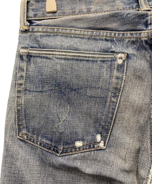 RRL（ダブルアールエル）RRL (ダブルアールエル) デニムパンツ / SLIM FIT ダメージ デニムパンツ インディゴ サイズ:W31×L32の古着・服飾アイテム