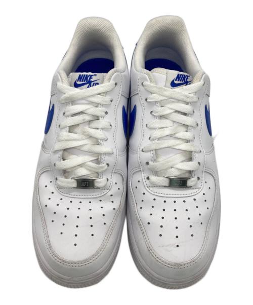 NIKE（ナイキ）NIKE (ナイキ) AIR FORCE 1 ‘07 ホワイト×ブルー サイズ:27.5cmの古着・服飾アイテム