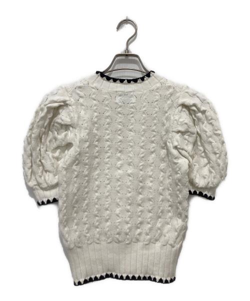 Bibiy.（ビビィ）Bibiy. (ビビィ) B.PUFF KNIT ホワイト サイズ:Freeの古着・服飾アイテム