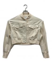 Spick and Span（スピック＆スパン）の古着「コットンニドムショートブルゾン」｜アイボリー