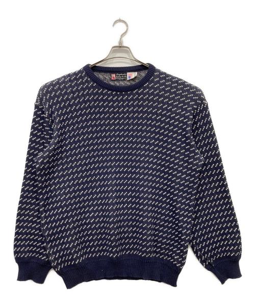 binghamton knitting company（ビンガムトンニッティングカンパニー）binghamton knitting company (ビンガムトンニッティングカンパニー) バーズアイニット ネイビー サイズ:2XLの古着・服飾アイテム