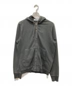 STONE ISLANDストーンアイランド）の古着「ガーメントダイジップパーカー」｜グレー