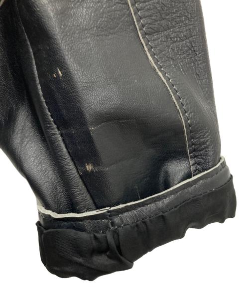 DANIELE ALESSANDRINI（ダニエレアレッサンドリーニ）DANIELE ALESSANDRINI (ダニエレアレッサンドリーニ) レザージャケット ブラック サイズ:50の古着・服飾アイテム