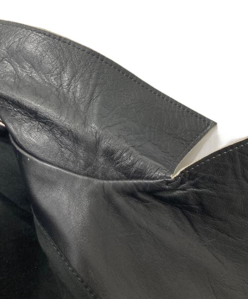 DANIELE ALESSANDRINI（ダニエレアレッサンドリーニ）DANIELE ALESSANDRINI (ダニエレアレッサンドリーニ) レザージャケット ブラック サイズ:50の古着・服飾アイテム