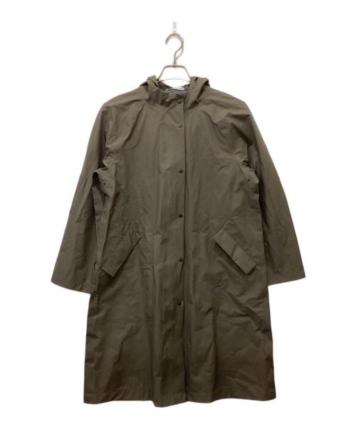 mina perhonen（ミナ ペルホネン）mina perhonen (ミナ ペルホネン) rainy garden レインコート ブラウン サイズ:40の古着・服飾アイテム