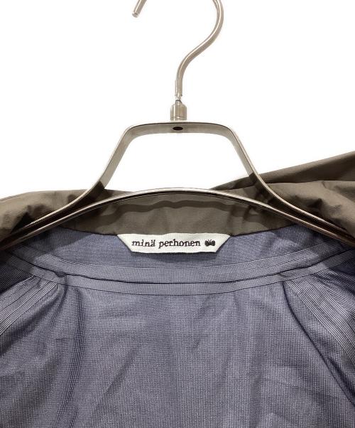 mina perhonen（ミナ ペルホネン）mina perhonen (ミナ ペルホネン) rainy garden レインコート ブラウン サイズ:40の古着・服飾アイテム