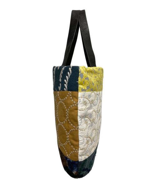 mina perhonen（ミナ ペルホネン）mina perhonen (ミナ ペルホネン) トートバッグ ネイビー×ホワイトの古着・服飾アイテム