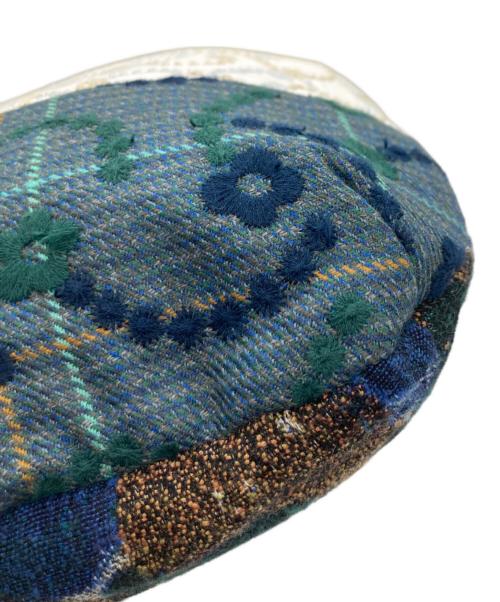 mina perhonen（ミナ ペルホネン）mina perhonen (ミナ ペルホネン) トートバッグ ネイビー×ホワイトの古着・服飾アイテム