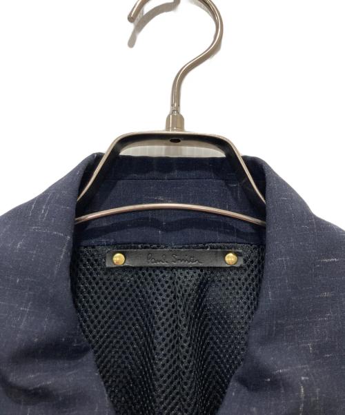 PAUL SMITH（ポールスミス）PAUL SMITH (ポールスミス) モヘヤ混ウール ジップアップ ショートブルゾン ネイビー サイズ:Mの古着・服飾アイテム