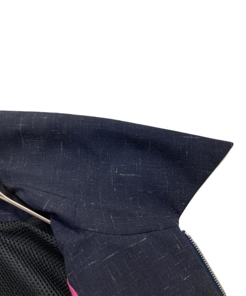 PAUL SMITH（ポールスミス）PAUL SMITH (ポールスミス) モヘヤ混ウール ジップアップ ショートブルゾン ネイビー サイズ:Mの古着・服飾アイテム