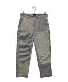 stussy（ステューシー）の古着「ヒッコリーダブルニーパンツ」｜インディゴ