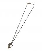 GUCCIグッチ）の古着「ハートGロゴネックレス」｜シルバー