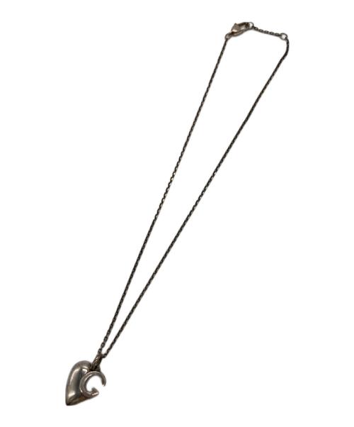 GUCCI（グッチ）GUCCI (グッチ) ハートGロゴネックレス シルバーの古着・服飾アイテム