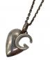 GUCCI (グッチ) ハートGロゴネックレス シルバー：10000円