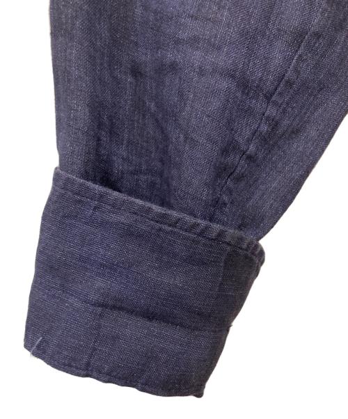 Brilla per il gusto（ブリッラ ペル イルグースト）Brilla per il gusto (ブリッラ ペル イルグースト) リネン カッタウェイ ワイドカラーシャツ ネイビー サイズ:Sの古着・服飾アイテム