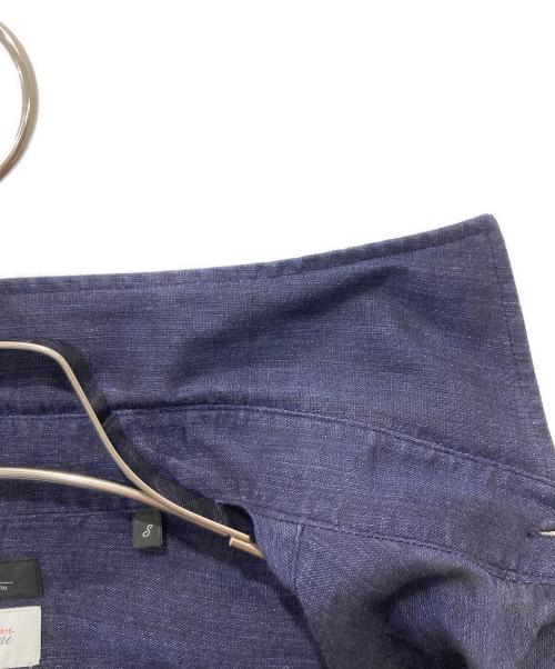 Brilla per il gusto（ブリッラ ペル イルグースト）Brilla per il gusto (ブリッラ ペル イルグースト) リネン カッタウェイ ワイドカラーシャツ ネイビー サイズ:Sの古着・服飾アイテム