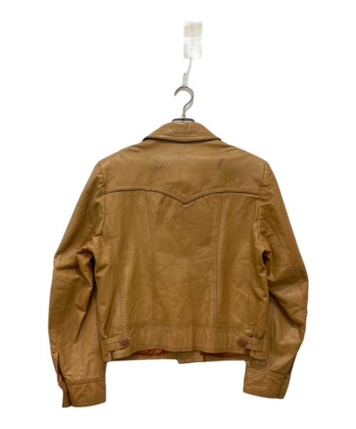 PIONEER WEAR（パイオニアウェア）Pioneer Wear (パイオニアウェア) レザージャケット ベージュ サイズ:-の古着・服飾アイテム