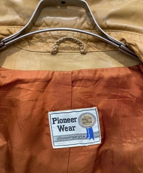 PIONEER WEAR（パイオニアウェア）Pioneer Wear (パイオニアウェア) レザージャケット ベージュ サイズ:-の古着・服飾アイテム