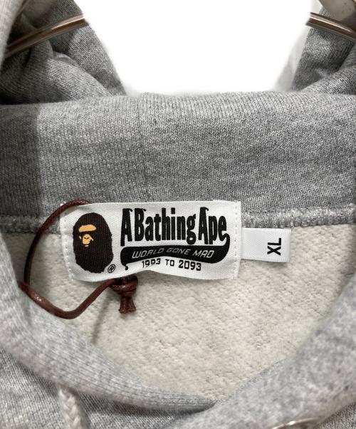 A BATHING APE（ア ベイシング エイプ）A BATHING APE (ア ベイシング エイプ) RELAXED PULLOVER HOODIE グレー サイズ:XLの古着・服飾アイテム
