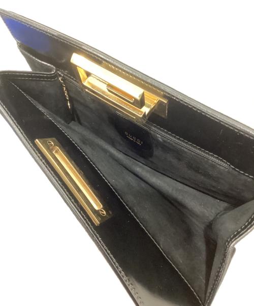 GUCCI（グッチ）GUCCI (グッチ) スエードハンドバッグ ブラック サイズ:実寸サイズをご参照くださいの古着・服飾アイテム