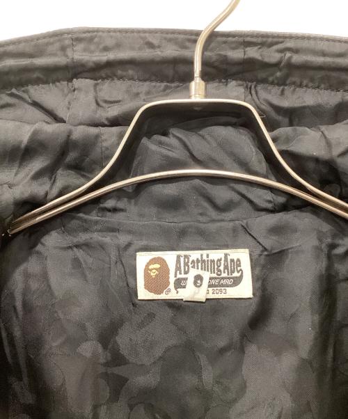 A BATHING APE（ア ベイシング エイプ）A BATHING APE (ア ベイシング エイプ) フーデッドカウレザージャケット/スノボジャケット ブラック サイズ:Mの古着・服飾アイテム