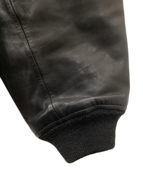 A BATHING APE（ア ベイシング エイプ）A BATHING APE (ア ベイシング エイプ) フーデッドカウレザージャケット/スノボジャケット ブラック サイズ:Mの古着・服飾アイテム