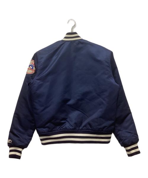 STARTER（スターター）STARTER (スターター) スタジャン / 90s 中綿 スタジャン ネイビー×ホワイト サイズ:Mの古着・服飾アイテム