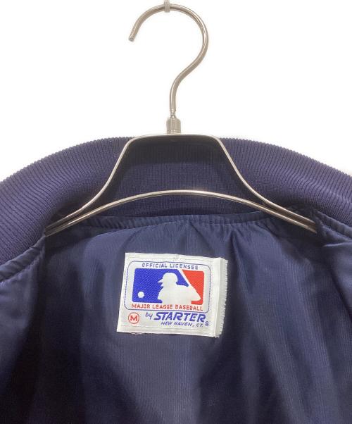 STARTER（スターター）STARTER (スターター) スタジャン / 90s 中綿 スタジャン ネイビー×ホワイト サイズ:Mの古着・服飾アイテム