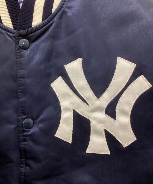 STARTER（スターター）STARTER (スターター) スタジャン / 90s 中綿 スタジャン ネイビー×ホワイト サイズ:Mの古着・服飾アイテム