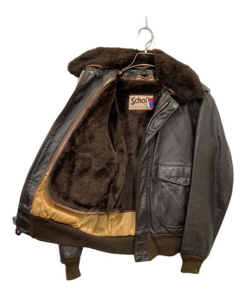 Schott（ショット）Schott (ショット) A-2 Flight Jacket ブラウン サイズ:M（38）の古着・服飾アイテム