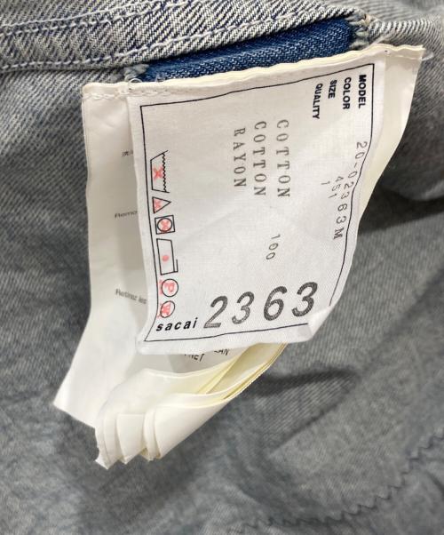 sacai（サカイ）sacai (サカイ) 装飾 ウエスタン デニムジャケット インディゴ サイズ:1の古着・服飾アイテム