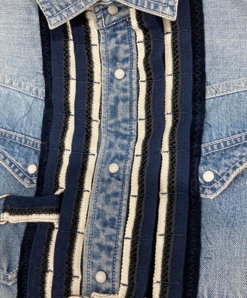 sacai（サカイ）sacai (サカイ) 装飾 ウエスタン デニムジャケット インディゴ サイズ:1の古着・服飾アイテム