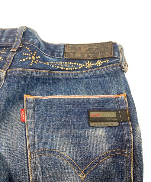Levi's Fenom（リーバイス・フェノム）Levi's Fenom (リーバイス・フェノム) FRAGMENT DESIGN (フラグメントデザイン) スタッズデニムパンツ インディゴ サイズ:32の古着・服飾アイテム