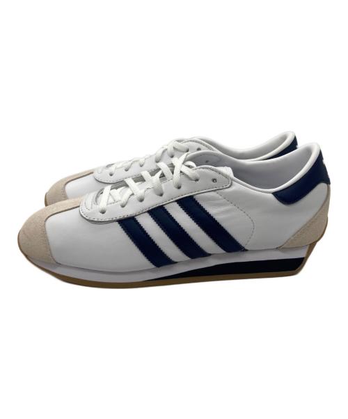 adidas（アディダス）adidas (アディダス) COUNTRY II ホワイト×ネイビー サイズ:27.5cmの古着・服飾アイテム