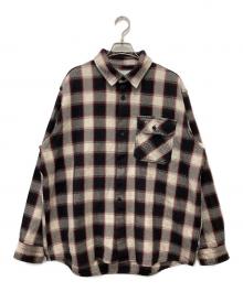 Carhartt WIP（カーハート ワークインプログレス）の古着「L/S Witten Shirt」｜ブラック×ホワイト