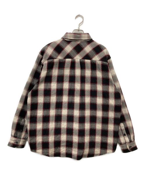 Carhartt WIP（カーハート ワークインプログレス）CARHARTT WIP (カーハート ワークインプログレス) L/S Witten Shirt ブラック×ホワイト サイズ:Mの古着・服飾アイテム