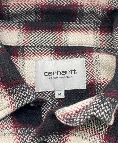 Carhartt WIP（カーハート ワークインプログレス）CARHARTT WIP (カーハート ワークインプログレス) L/S Witten Shirt ブラック×ホワイト サイズ:Mの古着・服飾アイテム