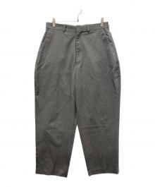 N.HOOLYWOOD（エヌ ハリウッド）の古着「ポリコットン ツイル ワイド スラックス」｜グレー