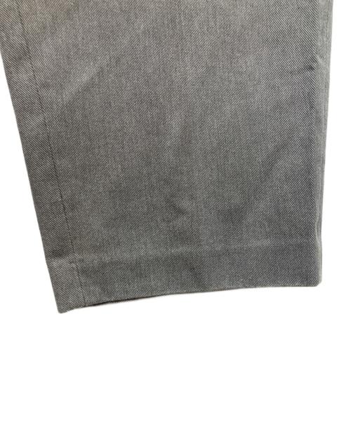 N.HOOLYWOOD（エヌ ハリウッド）N.HOOLYWOOD (エヌ ハリウッド) ポリコットン ツイル ワイド スラックス グレー サイズ:40の古着・服飾アイテム