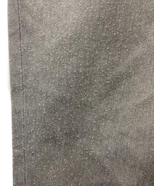 N.HOOLYWOOD（エヌ ハリウッド）N.HOOLYWOOD (エヌ ハリウッド) ポリコットン ツイル ワイド スラックス グレー サイズ:40の古着・服飾アイテム