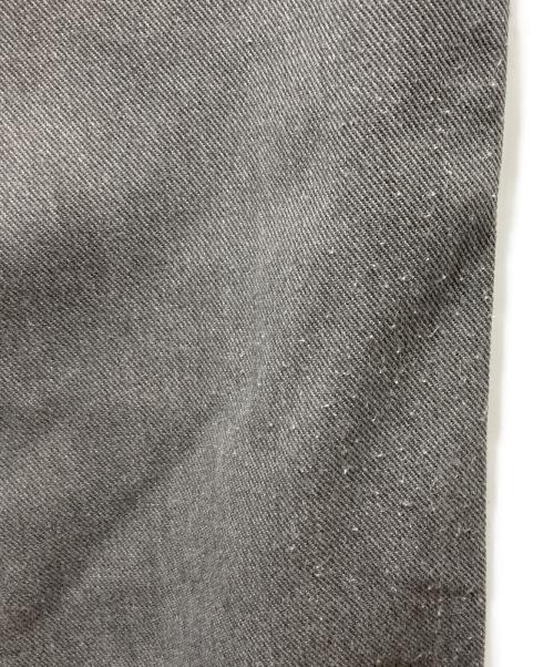 N.HOOLYWOOD（エヌ ハリウッド）N.HOOLYWOOD (エヌ ハリウッド) ポリコットン ツイル ワイド スラックス グレー サイズ:40の古着・服飾アイテム