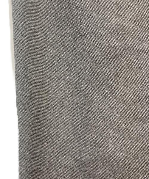 N.HOOLYWOOD（エヌ ハリウッド）N.HOOLYWOOD (エヌ ハリウッド) ポリコットン ツイル ワイド スラックス グレー サイズ:40の古着・服飾アイテム