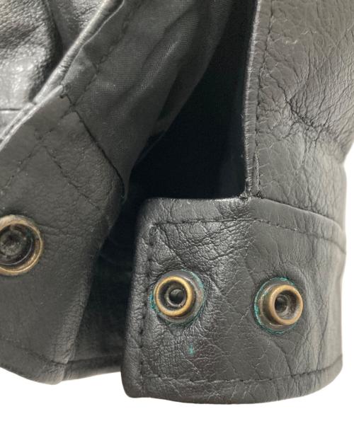 wilsons leather（ウィルソンズレザー）wilsons leather (ウィルソンズレザー) レザージャケット ブラック サイズ:記載なしの為実寸参照の古着・服飾アイテム