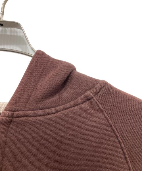 stussy（ステューシー）stussy (ステューシー) ダブルフェイスジップパーカー ブラウン サイズ:Mの古着・服飾アイテム