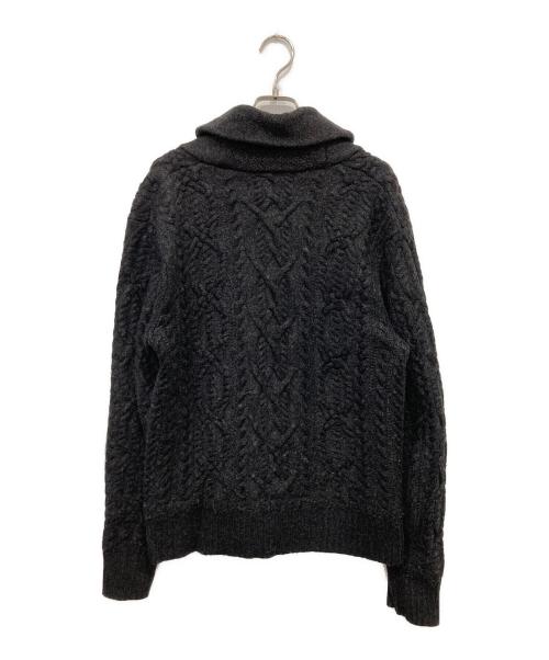 RRL（ダブルアールエル）RRL (ダブルアールエル) ショールカラーニットカーディガン ブラック サイズ:不明の古着・服飾アイテム