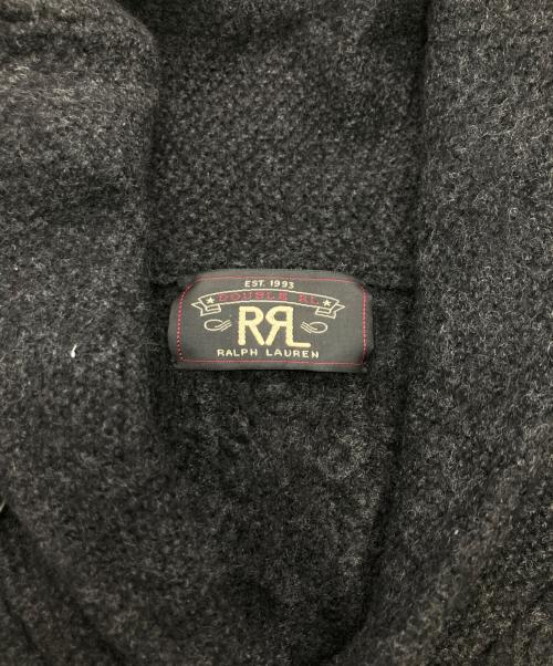 RRL（ダブルアールエル）RRL (ダブルアールエル) ショールカラーニットカーディガン ブラック サイズ:不明の古着・服飾アイテム