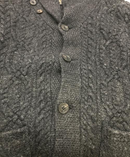 RRL（ダブルアールエル）RRL (ダブルアールエル) ショールカラーニットカーディガン ブラック サイズ:不明の古着・服飾アイテム