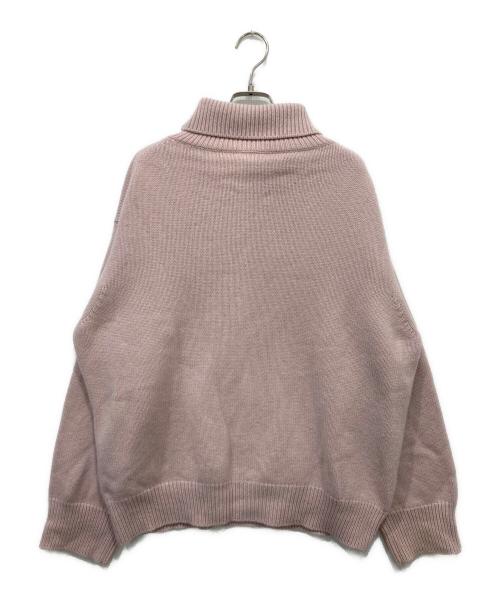 BLAMINK（ブラミンク）BLAMINK (ブラミンク) ウール カシミアブレンド タートルニットセーター ピンク サイズ:38の古着・服飾アイテム